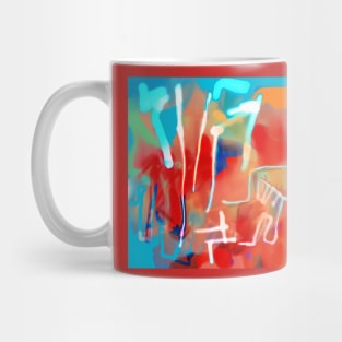 Blue neon Mug